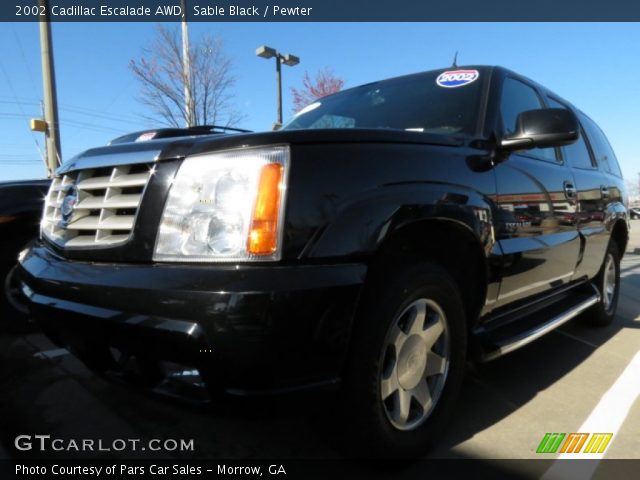 2002 Cadillac Escalade AWD in Sable Black