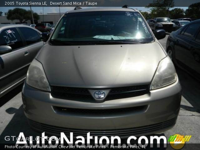 2005 Toyota Sienna LE in Desert Sand Mica