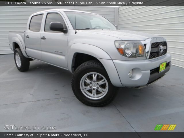 2010 Toyota Tacoma V6 SR5 PreRunner Double Cab in Silver Streak Mica
