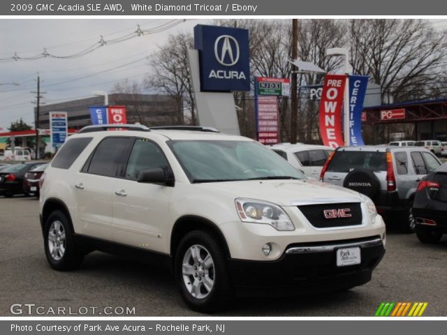 2009 GMC Acadia SLE AWD in White Diamond Tricoat