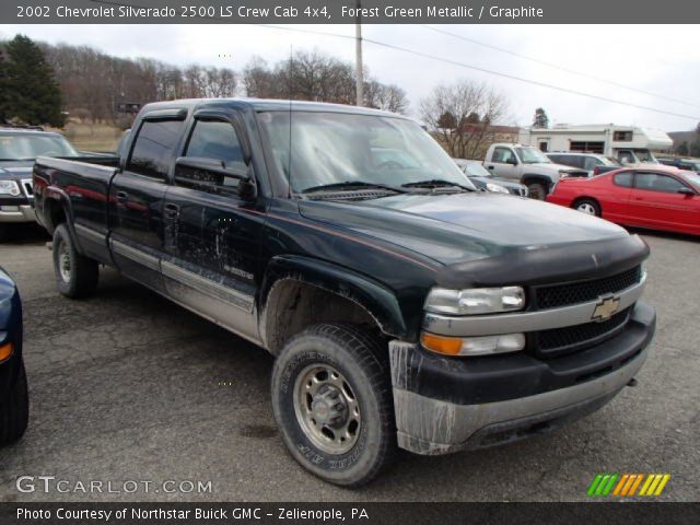 2002 Chevrolet Silverado 2500 LS Crew Cab 4x4 in Forest Green Metallic