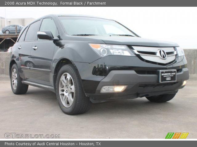 2008 Acura MDX Technology in Formal Black