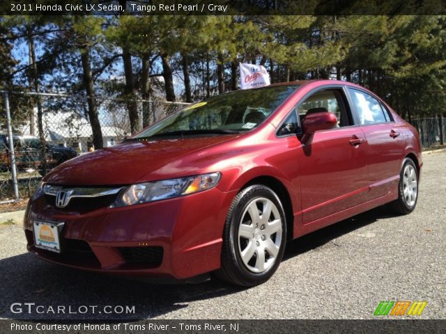 2011 Honda Civic LX Sedan in Tango Red Pearl