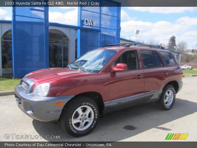 2003 Hyundai Santa Fe GLS 4WD in Merlot Red