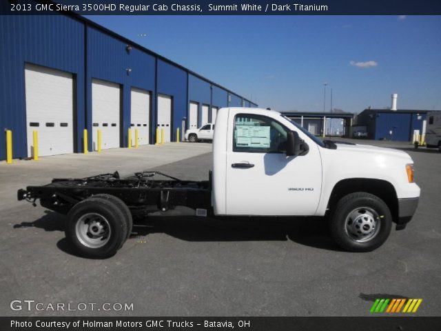 2013 GMC Sierra 3500HD Regular Cab Chassis in Summit White