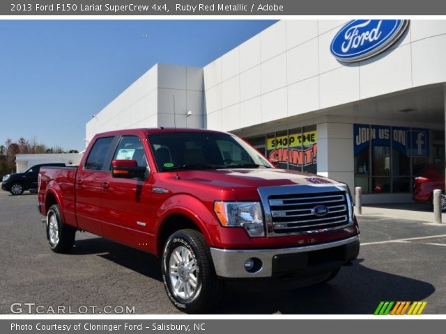 2013 Ford F150 Lariat SuperCrew 4x4 in Ruby Red Metallic