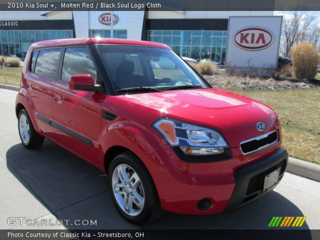 2010 Kia Soul + in Molten Red