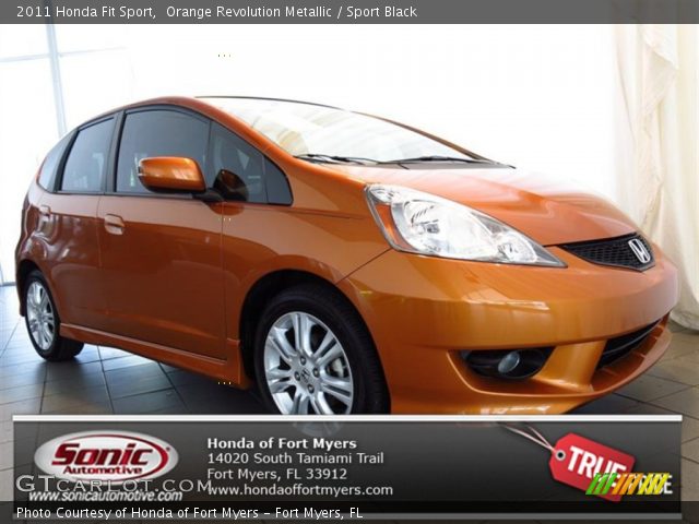 2011 Honda Fit Sport in Orange Revolution Metallic