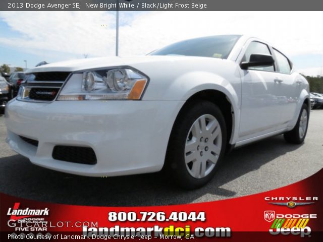 2013 Dodge Avenger SE in New Bright White