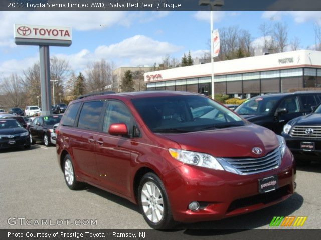 2011 Toyota Sienna Limited AWD in Salsa Red Pearl