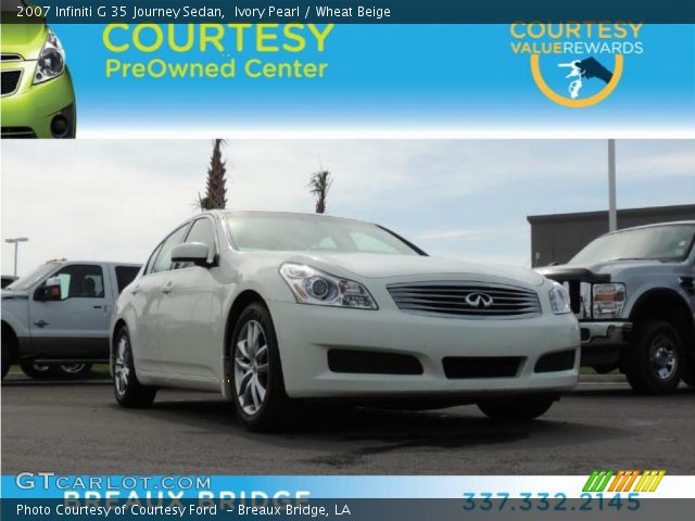 2007 Infiniti G 35 Journey Sedan in Ivory Pearl