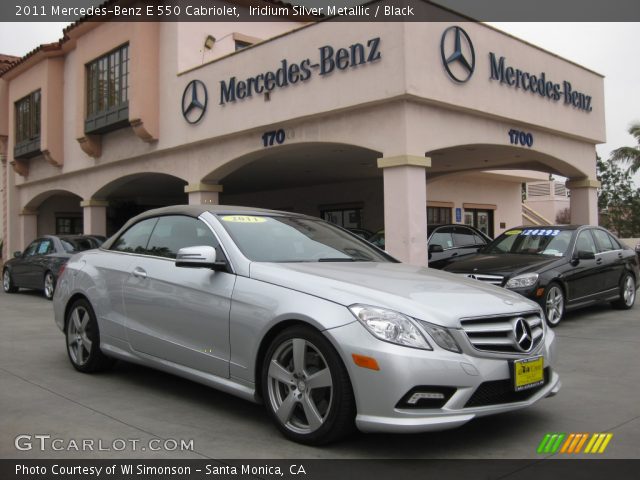 2011 Mercedes-Benz E 550 Cabriolet in Iridium Silver Metallic