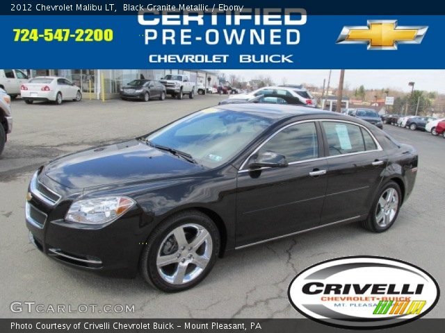 2012 Chevrolet Malibu LT in Black Granite Metallic