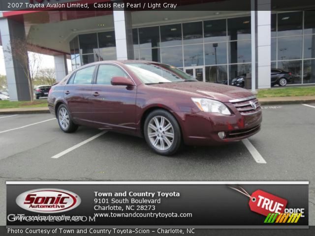 2007 Toyota Avalon Limited in Cassis Red Pearl