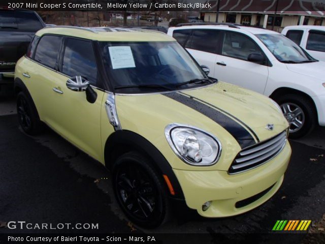 2007 Mini Cooper S Convertible in Mellow Yellow