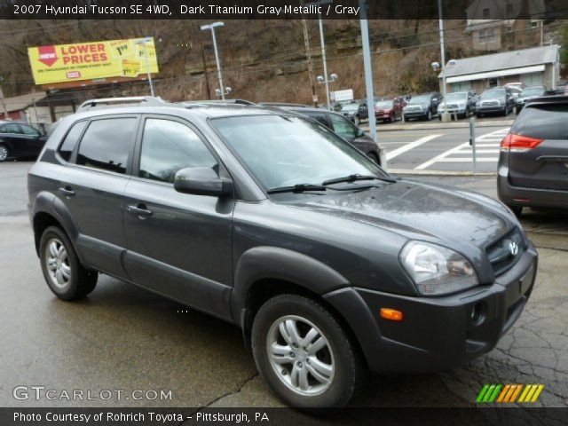 2007 Hyundai Tucson SE 4WD in Dark Titanium Gray Metallic