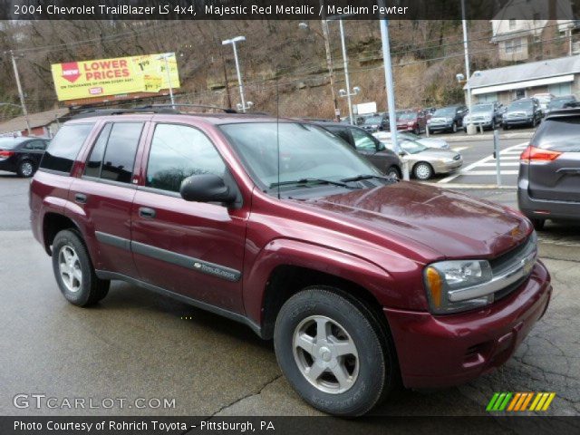 2004 Chevrolet TrailBlazer LS 4x4 in Majestic Red Metallic