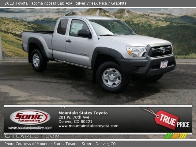 2013 Toyota Tacoma Access Cab 4x4 in Silver Streak Mica