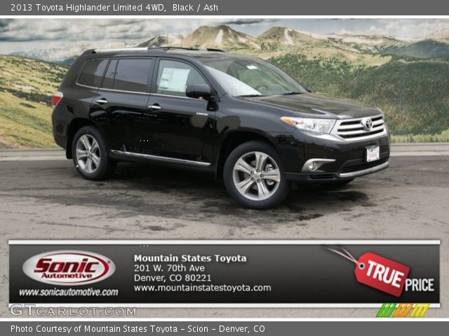 2013 Toyota Highlander Limited 4WD in Black