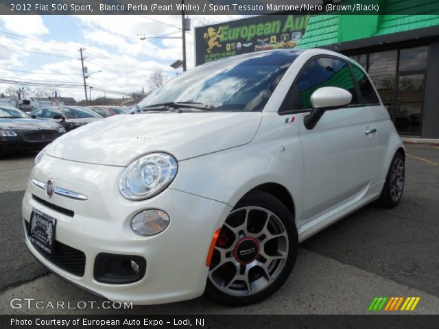2012 Fiat 500 Sport in Bianco Perla (Pearl White)