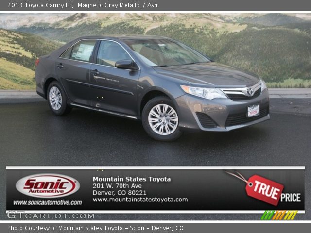 2013 Toyota Camry LE in Magnetic Gray Metallic