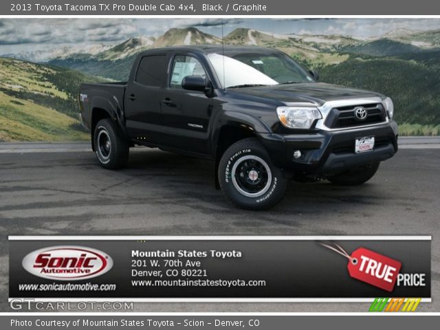 2013 Toyota Tacoma TX Pro Double Cab 4x4 in Black