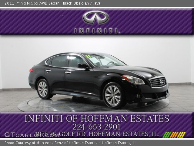 2011 Infiniti M 56x AWD Sedan in Black Obsidian