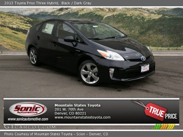 2013 Toyota Prius Three Hybrid in Black