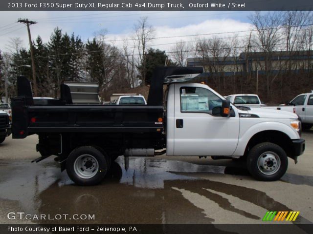 2013 Ford F350 Super Duty XL Regular Cab 4x4 Dump Truck in Oxford White