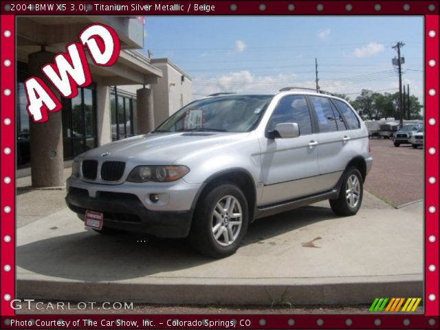 2004 BMW X5 3.0i in Titanium Silver Metallic
