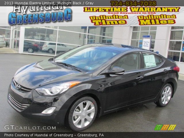2013 Hyundai Elantra Limited in Midnight Black