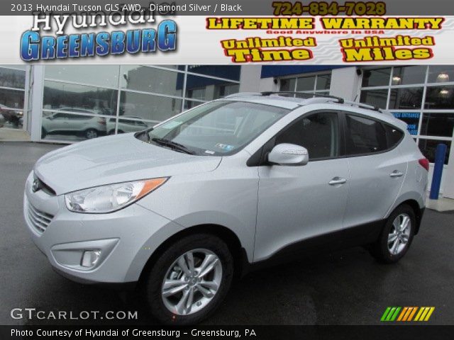 2013 Hyundai Tucson GLS AWD in Diamond Silver