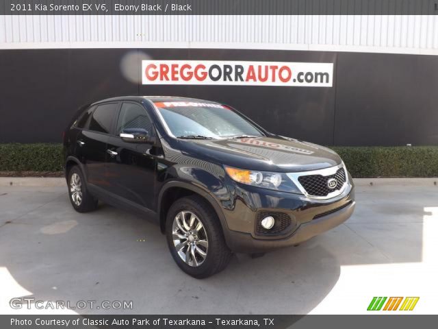 2011 Kia Sorento EX V6 in Ebony Black