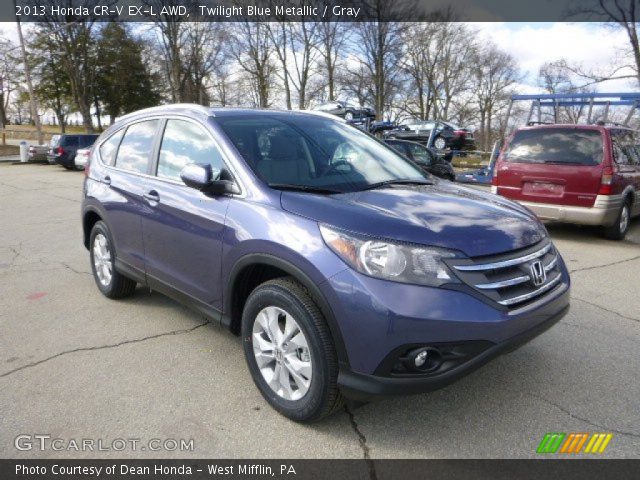 2013 Honda CR-V EX-L AWD in Twilight Blue Metallic