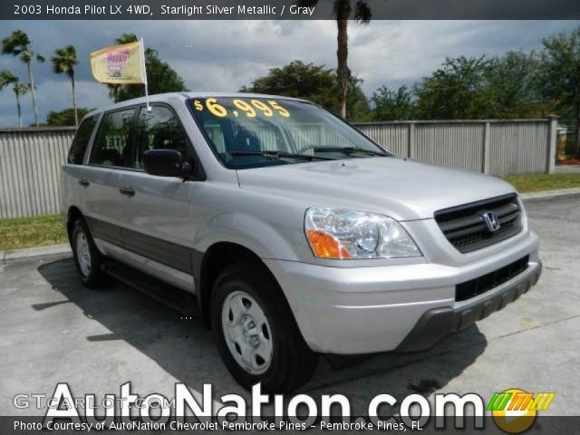 2003 Honda Pilot LX 4WD in Starlight Silver Metallic