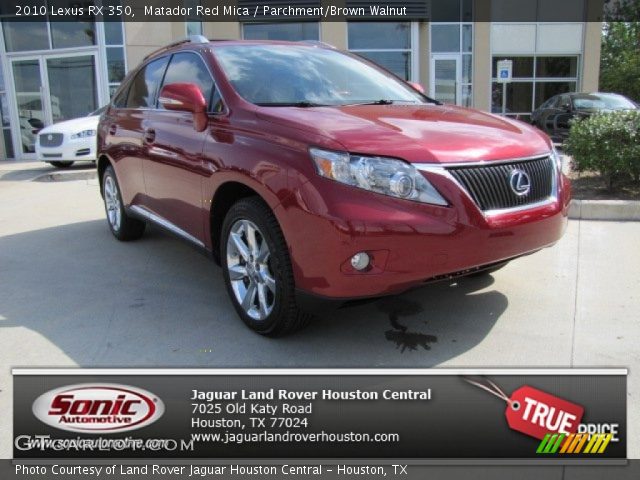 2010 Lexus RX 350 in Matador Red Mica