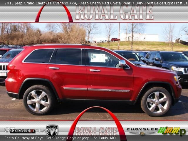 2013 Jeep Grand Cherokee Overland 4x4 in Deep Cherry Red Crystal Pearl