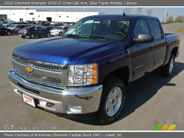 2013 Chevrolet Silverado 1500 LT Crew Cab 4x4 in Blue Topaz Metallic