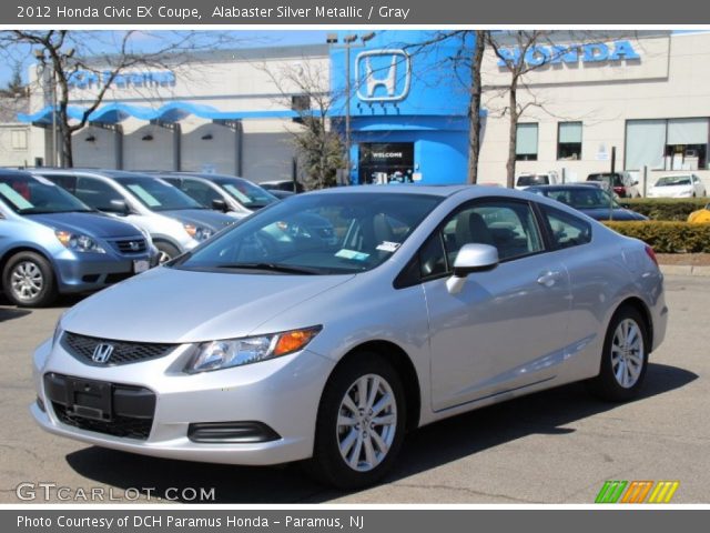 2012 Honda Civic EX Coupe in Alabaster Silver Metallic