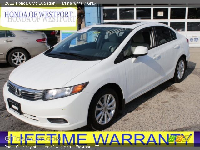 2012 Honda Civic EX Sedan in Taffeta White