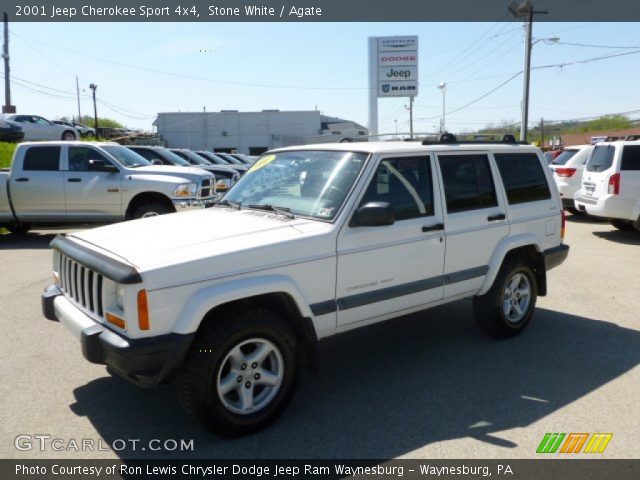 2001 Jeep Cherokee Sport 4x4 in Stone White