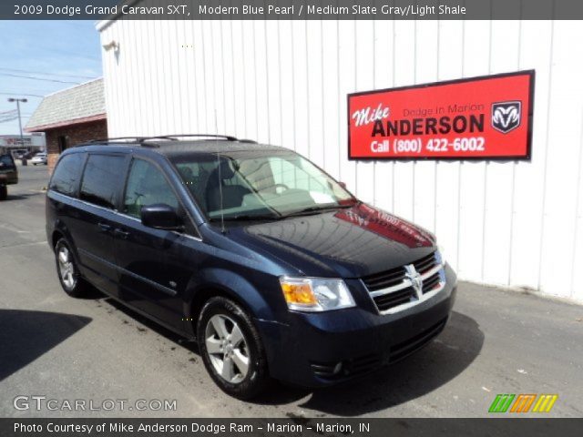 2009 Dodge Grand Caravan SXT in Modern Blue Pearl