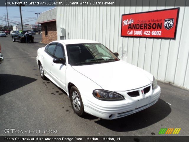 2004 Pontiac Grand Am SE Sedan in Summit White