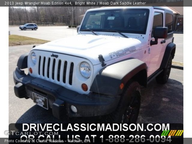 2013 Jeep Wrangler Moab Edition 4x4 in Bright White