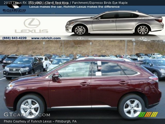 2013 Lexus RX 350 AWD in Claret Red Mica