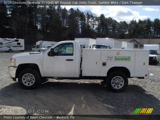 2013 Chevrolet Silverado 3500HD WT Regular Cab Utility Truck in Summit White