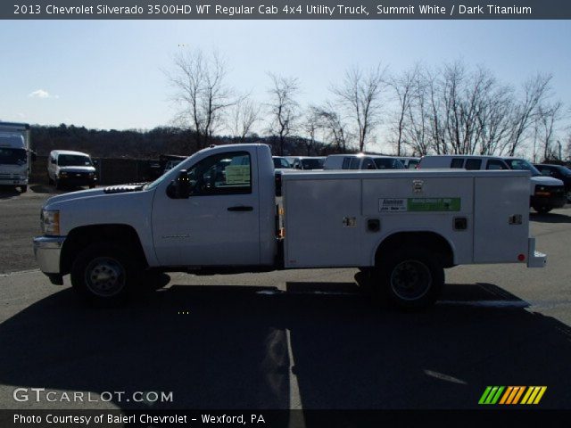 2013 Chevrolet Silverado 3500HD WT Regular Cab 4x4 Utility Truck in Summit White