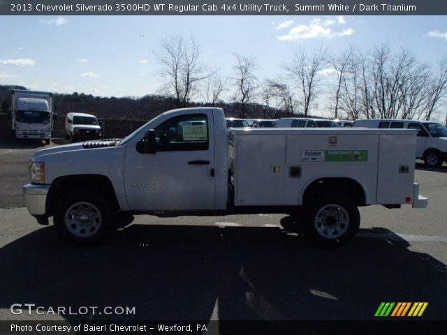 2013 Chevrolet Silverado 3500HD WT Regular Cab 4x4 Utility Truck in Summit White