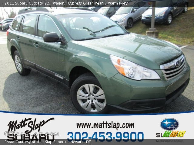 2011 Subaru Outback 2.5i Wagon in Cypress Green Pearl
