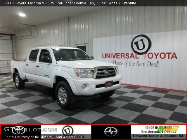 2010 Toyota Tacoma V6 SR5 PreRunner Double Cab in Super White